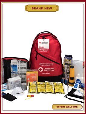 Emergency Preparedness 3-Day Backpack with Crank Radio, Multi-Tool